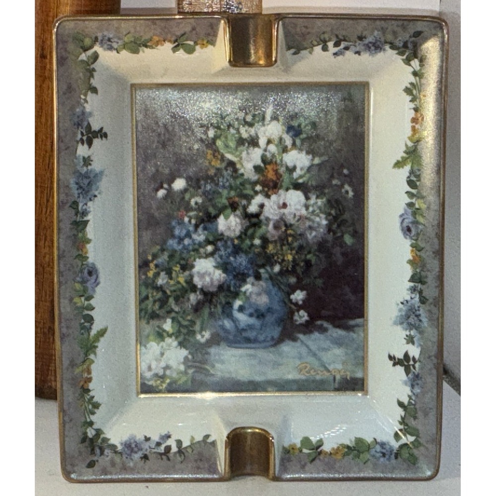 Goebel Artis Orbis "Renoir " Fleur de Printemps Decorative Ashtray In Box